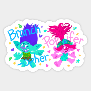 Branchopher and Popifer Sticker